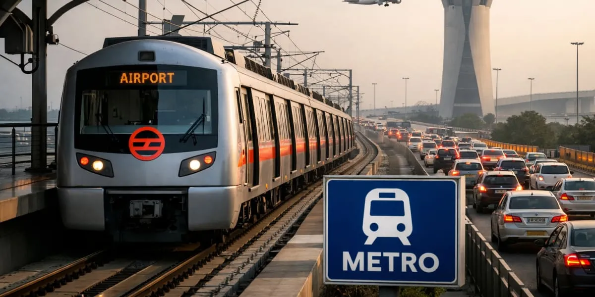Delhi Airport Urges Metro Use Amid India AI Summit Traffic