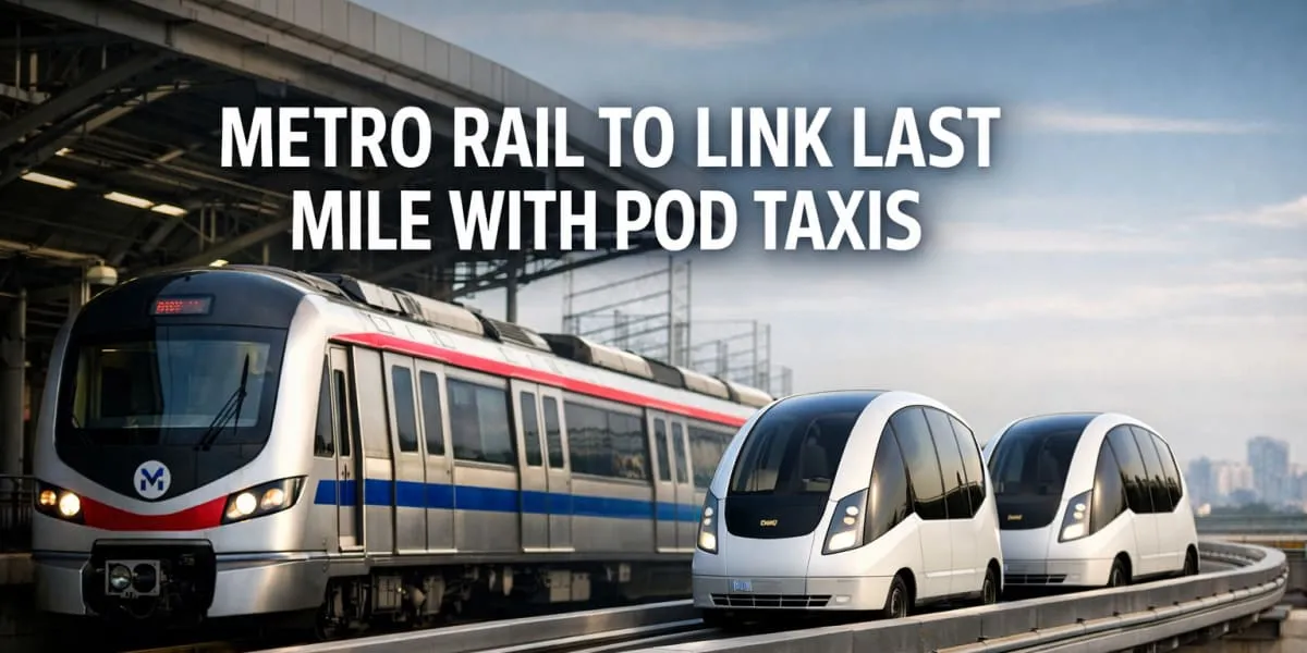 Metro Rail to Link Last Mile with Pod Taxis