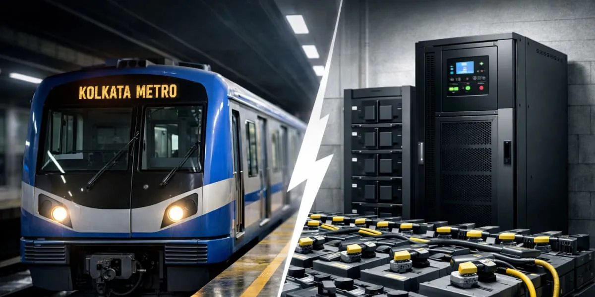 Kolkata Metro Launches India's First Battery Backup System