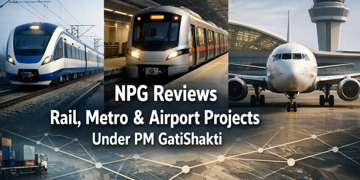 NPG Reviews Rail Metro and Airport Projects Under PM GatiShakti
