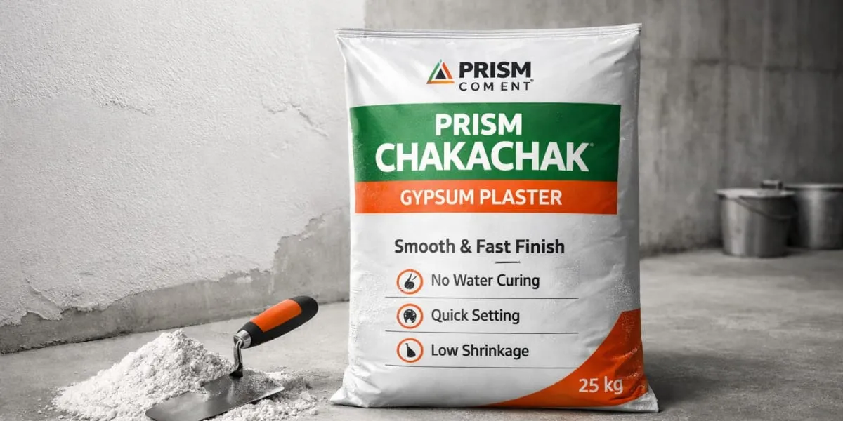 Prism Johnson Launches Prism Chakachak Gypsum Plaster