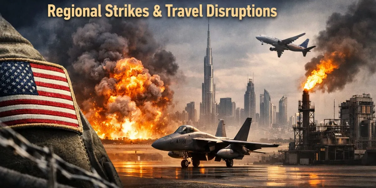 US Iran Escalation Triggers Regional Strikes And Travel Disruptions