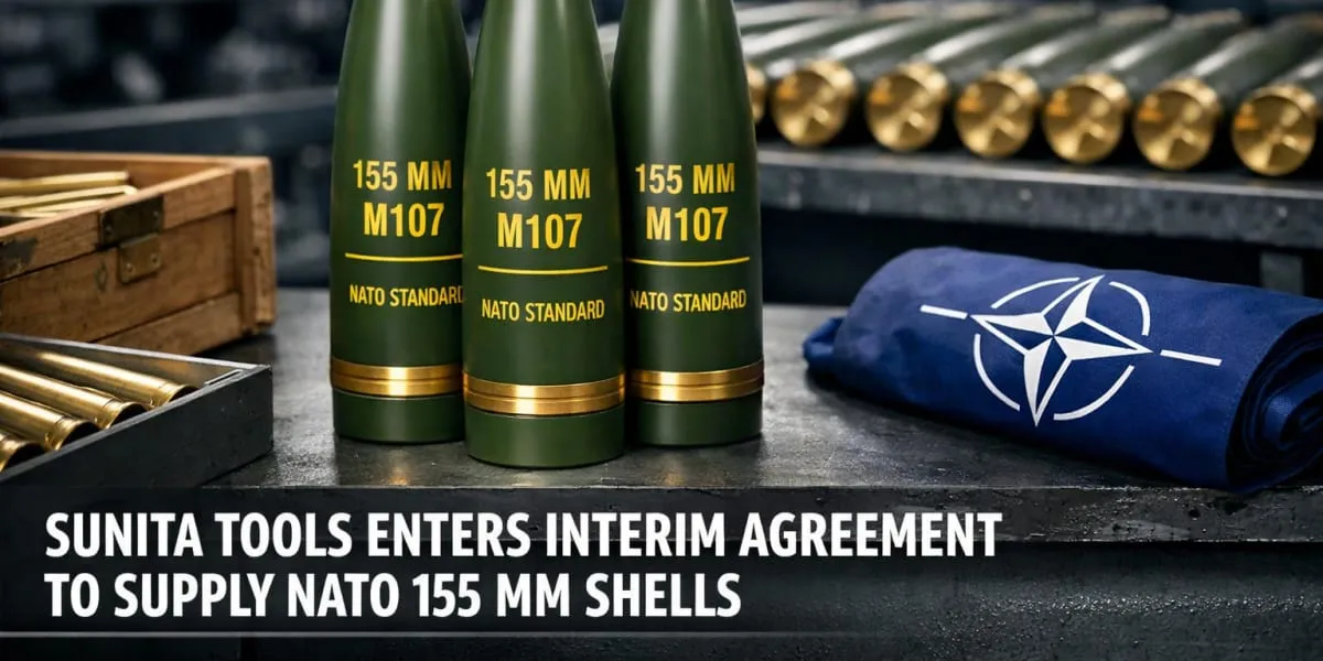 Sunita Tools Enters Interim Agreement To Supply NATO 155 mm Shells
