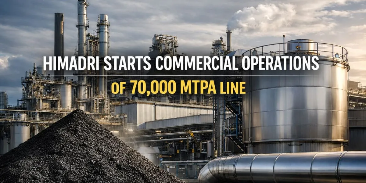 Himadri Starts Commercial Operations of 70,000 MTPA Line