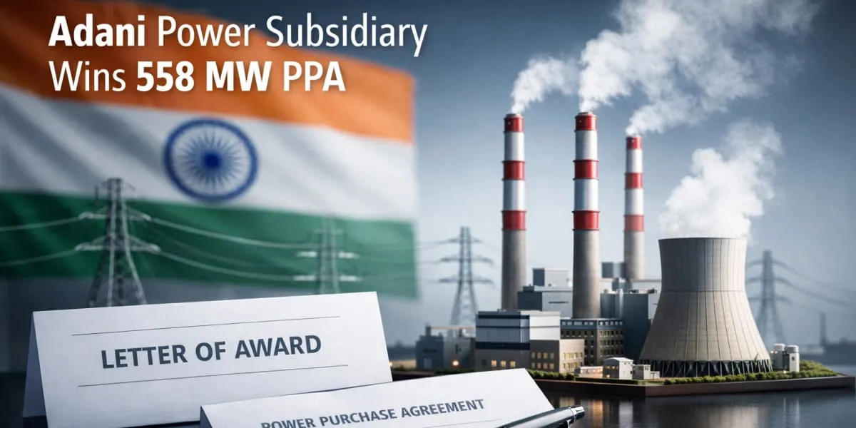 Adani Power Subsidiary Wins 558 MW PPA