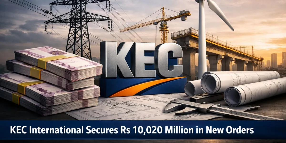 KEC International Secures Rs 10,020 Mn in New Orders