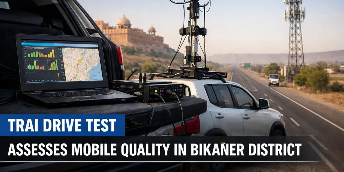 TRAI Drive Test Assesses Mobile Quality in Bikaner District