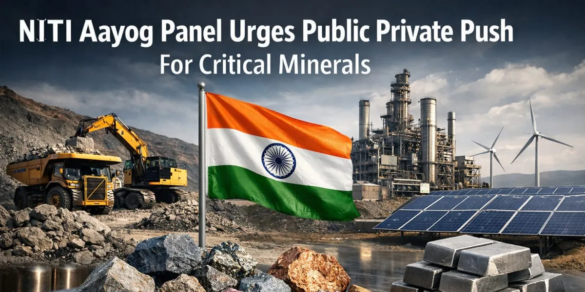NITI Aayog Panel Urges Public Private Push For Critical Minerals