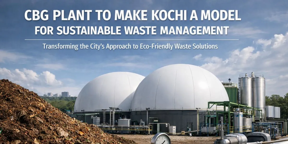 CBG Plant to Make Kochi a Model for Sustainable Waste Management