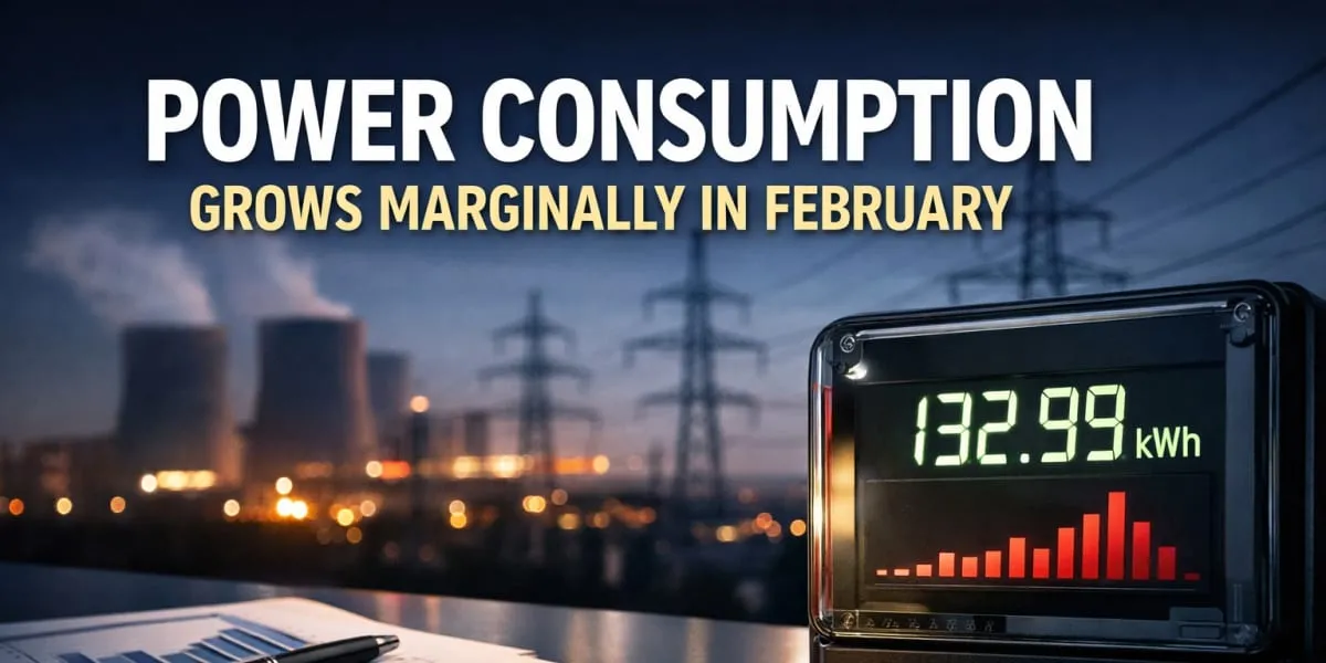 Power Consumption Grows Marginally In February