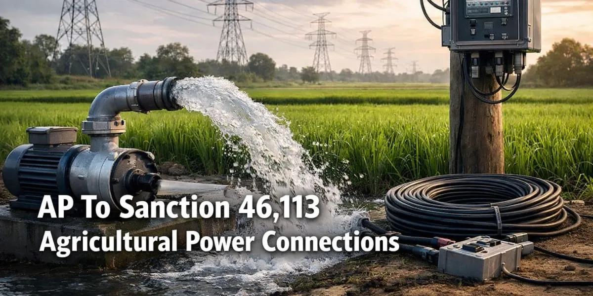 AP To Sanction 46,113 Agricultural Power Connections