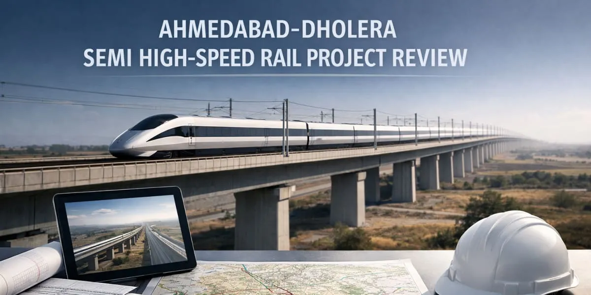 Vaishnaw Reviews Ahmedabad-Dholera Semi High-Speed Rail Project