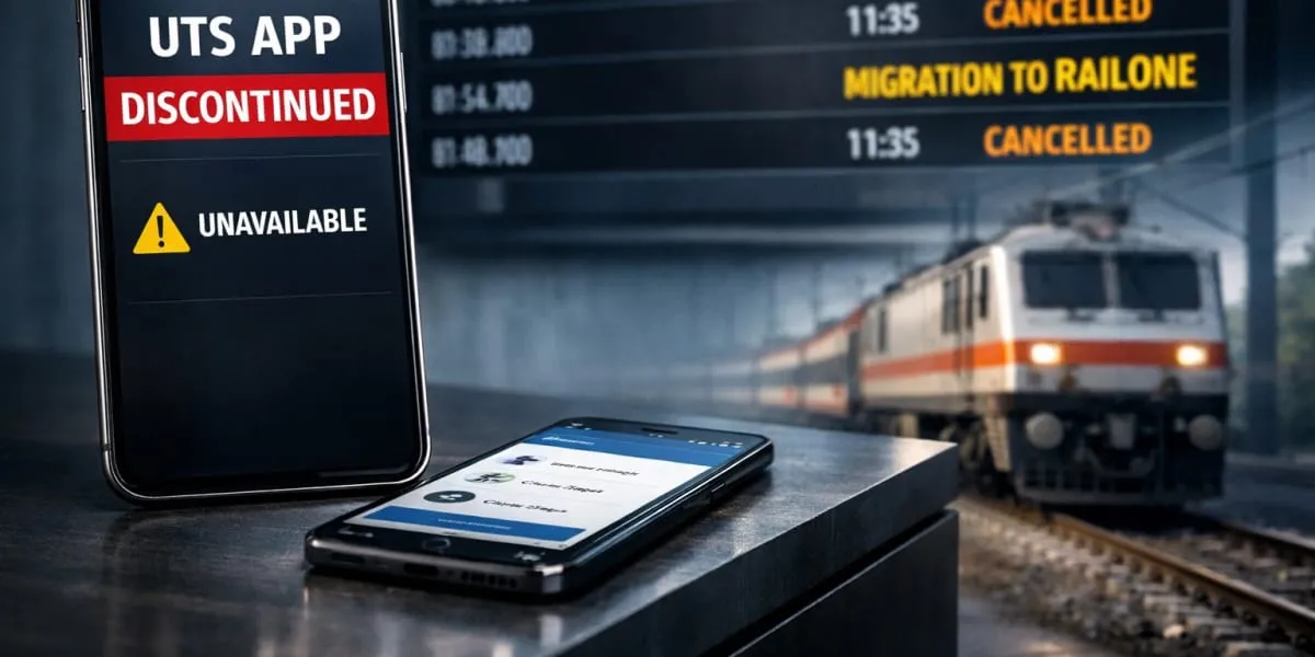 Indian Railways Discontinues UTS App From March One