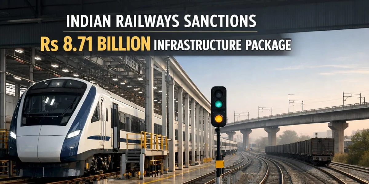 Indian Railways Sanctions Rs 8.71 Billion Infrastructure Package