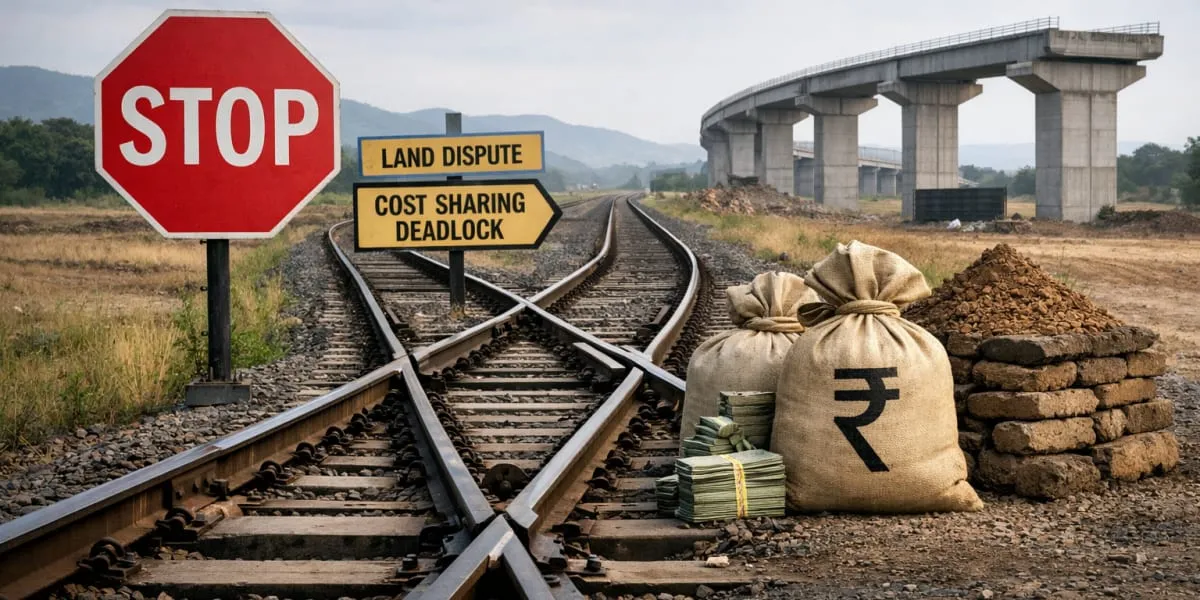 Land and Cost Sharing Stall Shivamogga Rail Projects