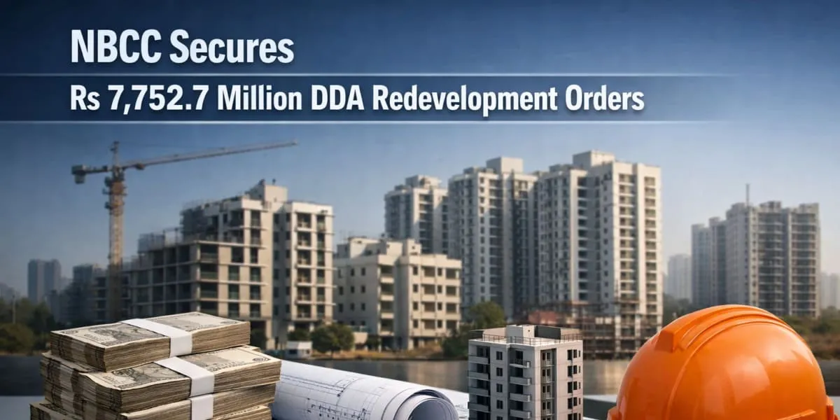 NBCC Secures Rs 7,752.7 Million DDA Redevelopment Orders