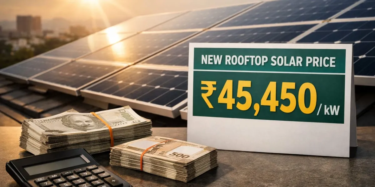 Mahavitaran Cuts Rooftop Solar Price to Rs45,450 per kW