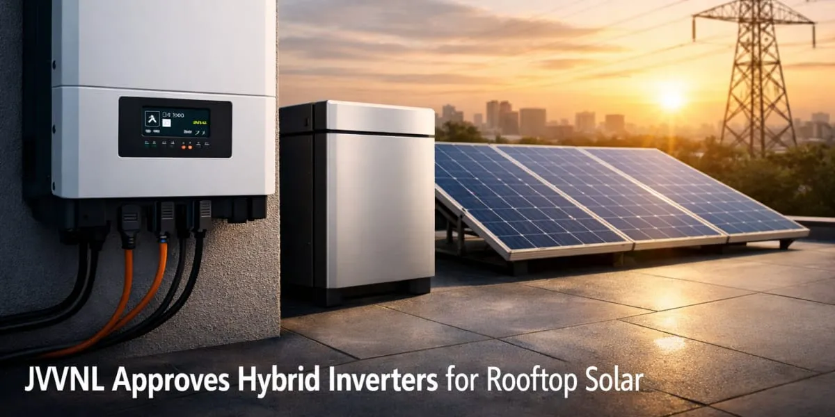JVVNL Approves Hybrid Inverters for Rooftop Solar