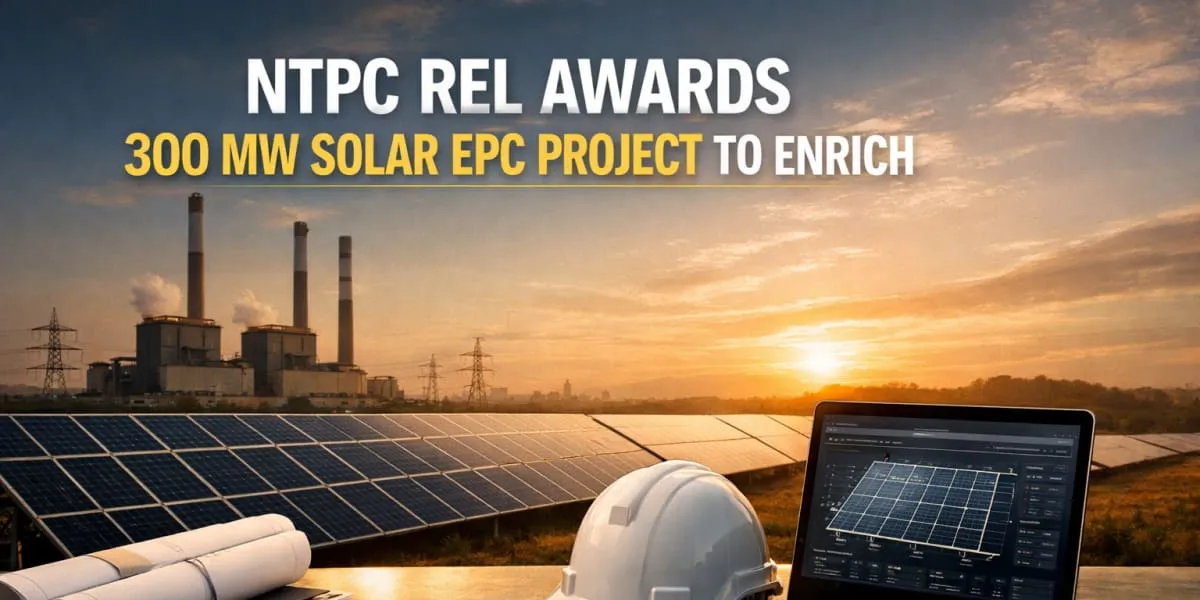 NTPC REL Awards 300 MW Solar EPC Project to Enrich