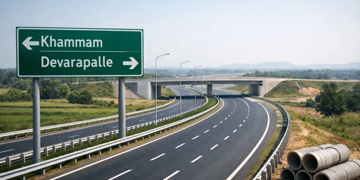 Khammam-Devarapalle Greenfield Highway Nears Completion