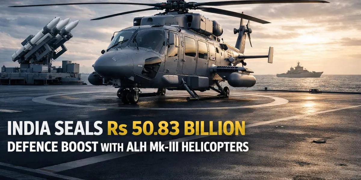 India Seals Rs 50.83 Bn Defence Boost With ALH Mk-III Helicopters