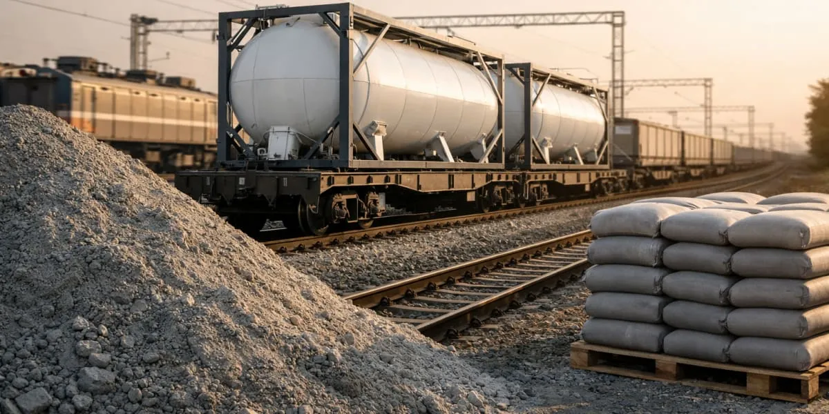 Indian Railways Reduces Charges for Bulk Cement Tank Transport