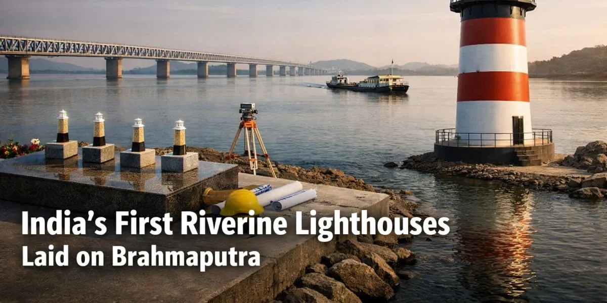 India's First Riverine Lighthouses Laid on Brahmaputra
