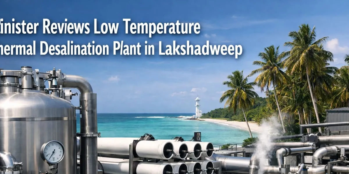Minister Reviews Low Temperature Thermal Desalination Plant in Lakshadweep
