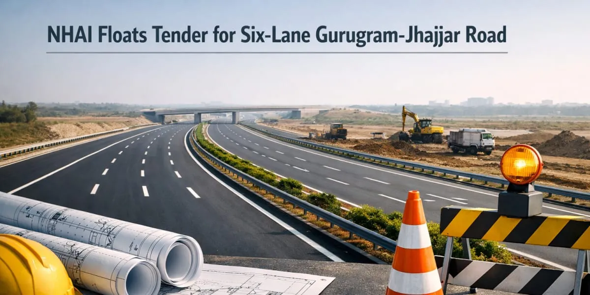 NHAI Floats Tender for Six-Lane Gurugram-Jhajjar Road