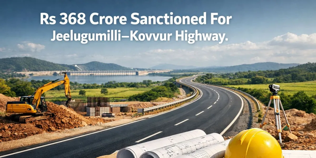 Rs 368 Crore Sanctioned For Jeelugumilli–Kovvur Highway