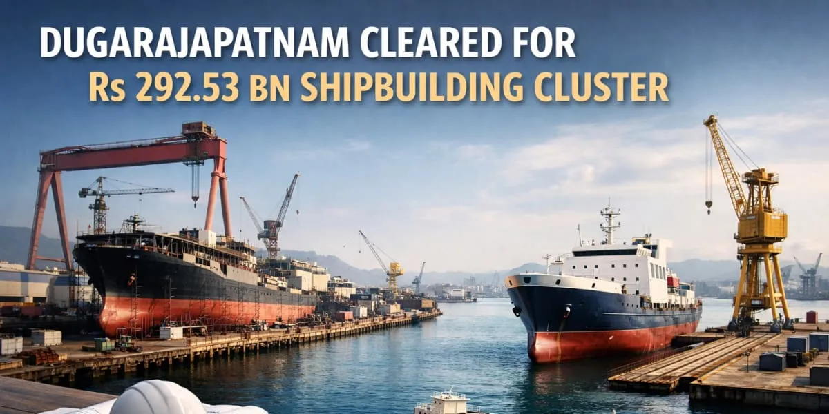 Dugarajapatnam Cleared For Rs 292.53 bn Shipbuilding Cluster