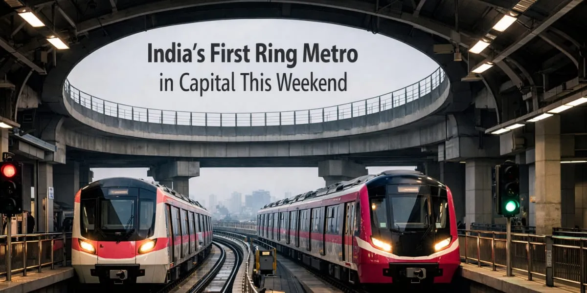 India’s First Fully Operational Ring Metro In Capital This Weekend