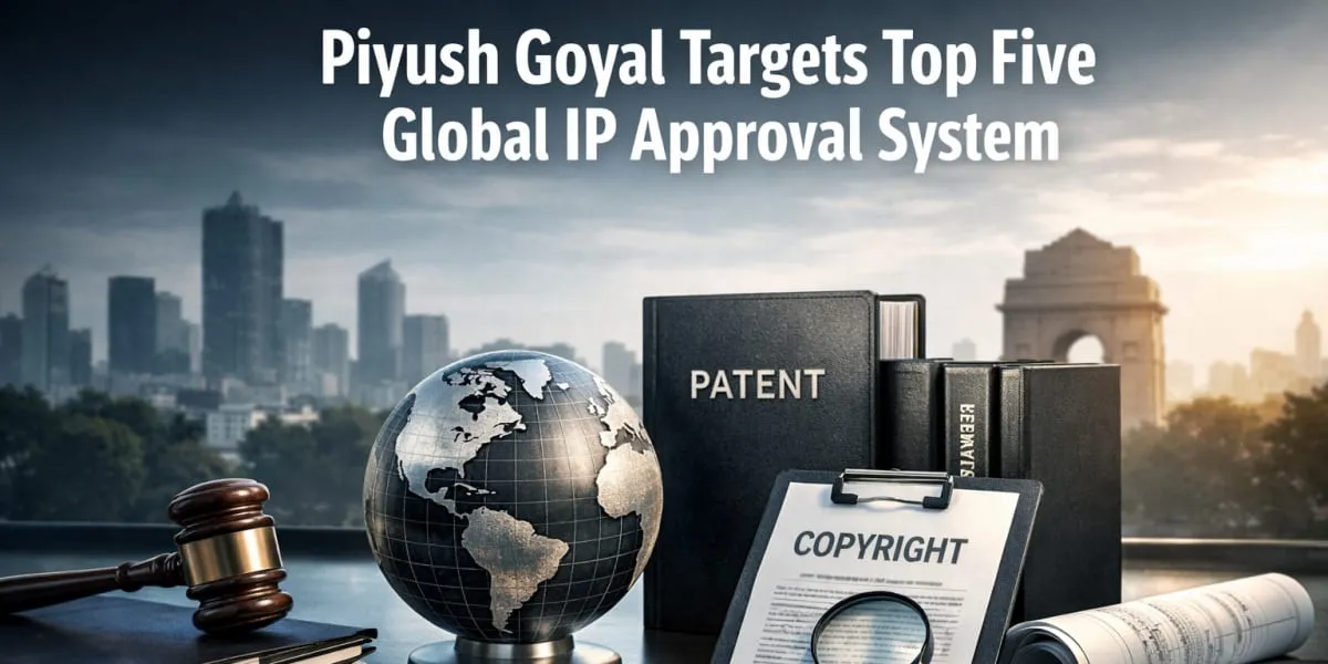 Piyush Goyal Targets Top Five Global IP Approval System