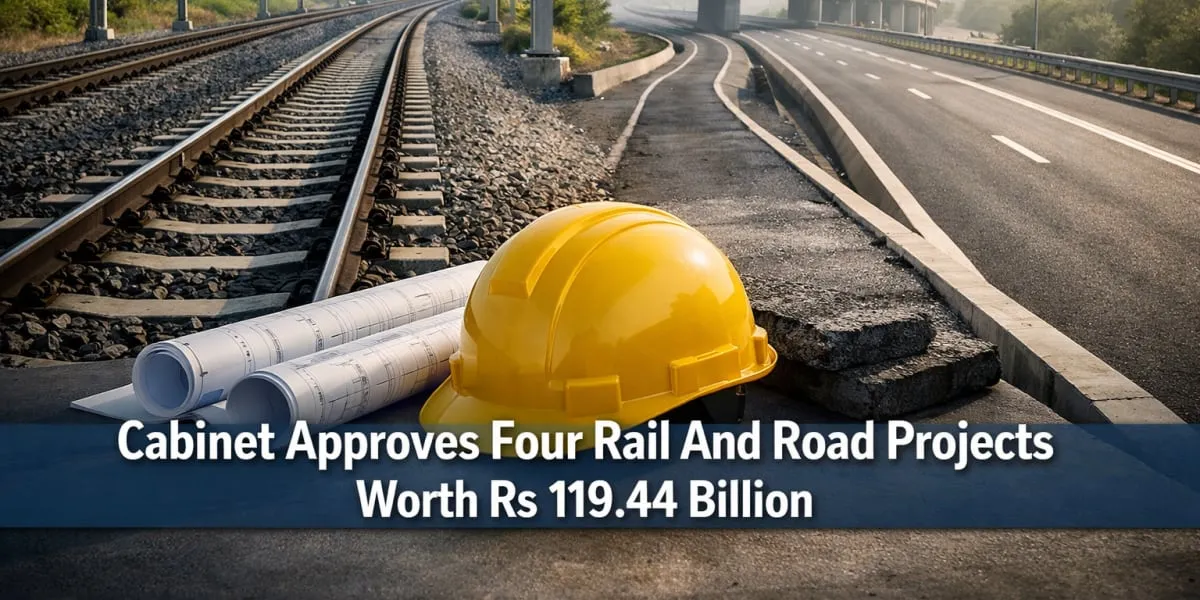 Cabinet Approves Four Rail And Road Projects Worth Rs 119.44 Billion