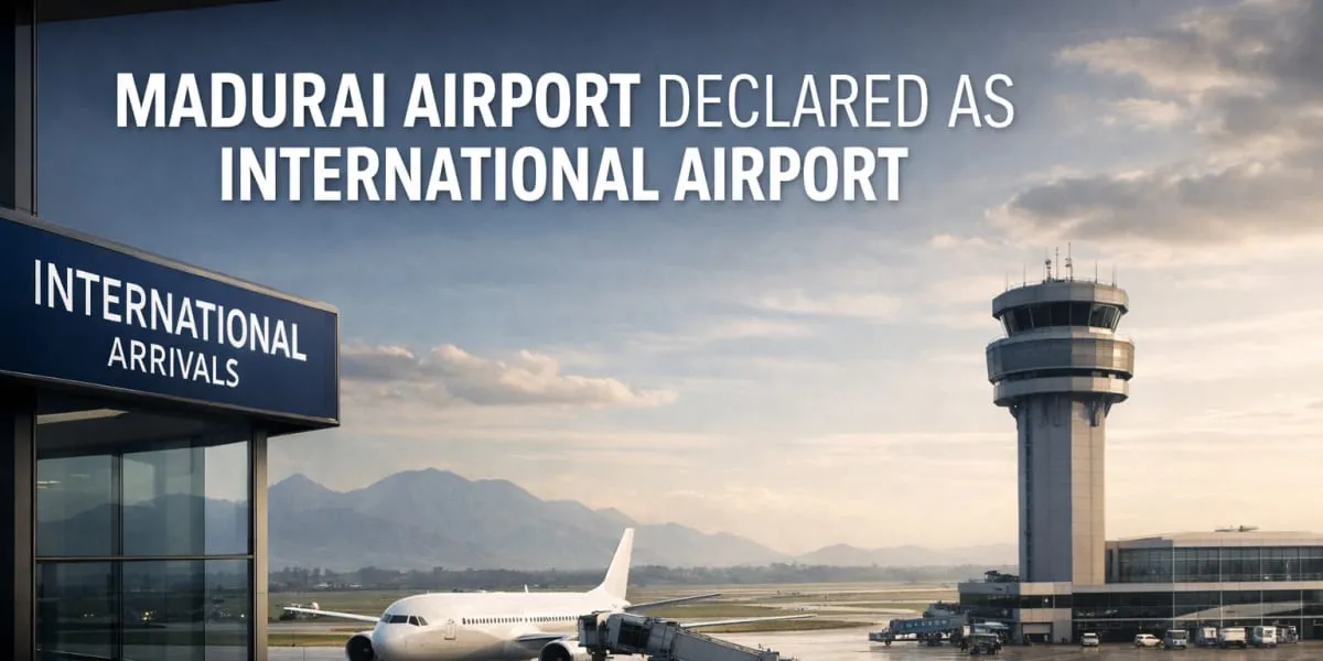Cabinet Declares Madurai Airport as International Airport