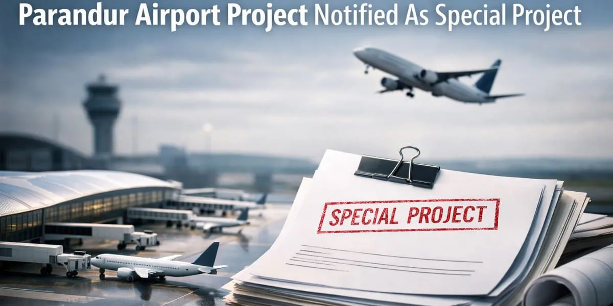 Parandur Airport Project Notified As Special Project
