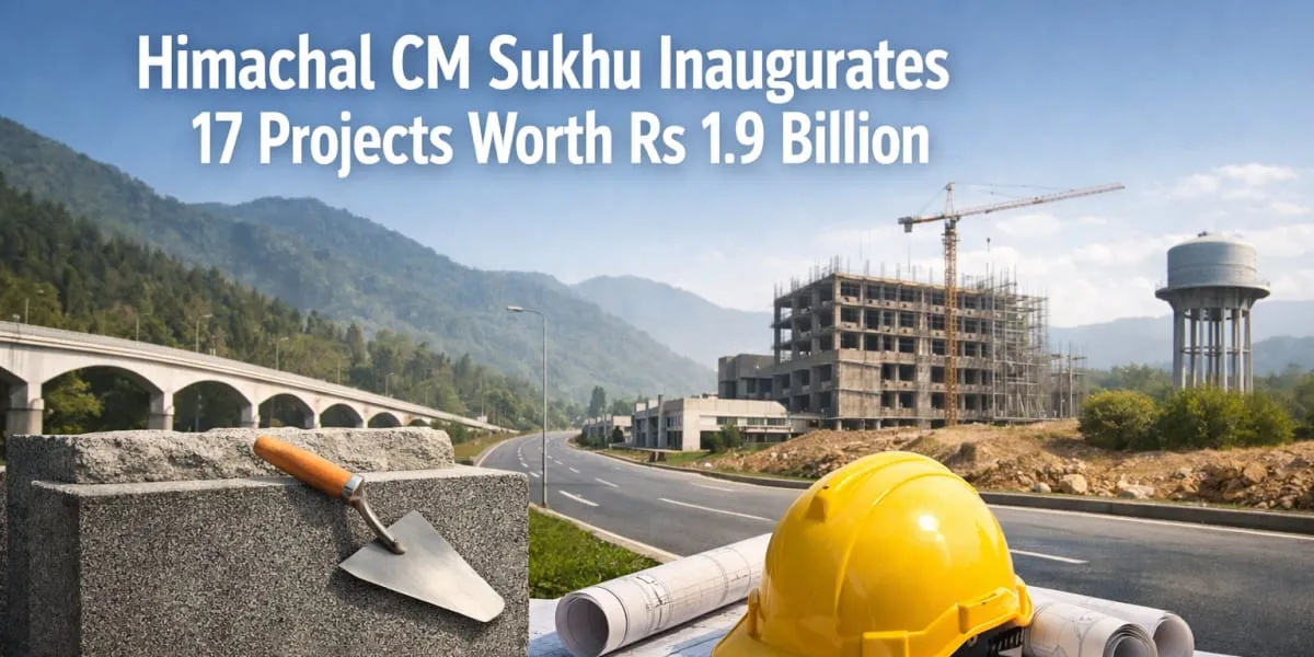 Himachal CM Sukhu Inaugurates 17 Projects Worth Rs 1.9 bn