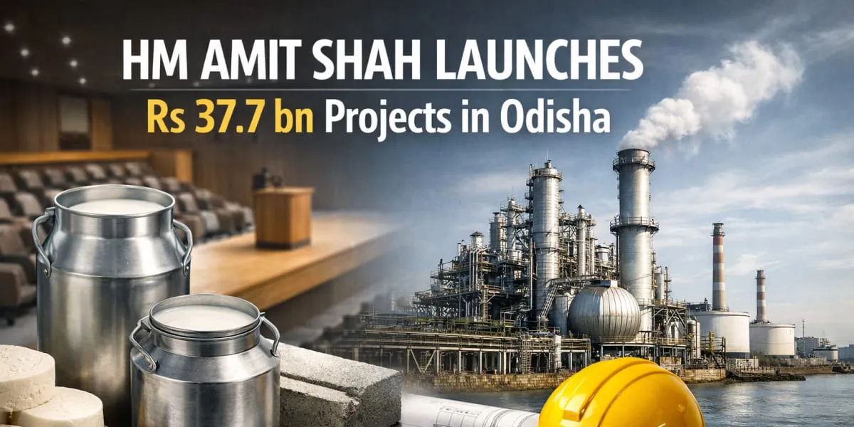 HM Amit Shah Launches Rs 37.7 bn Projects in Odisha