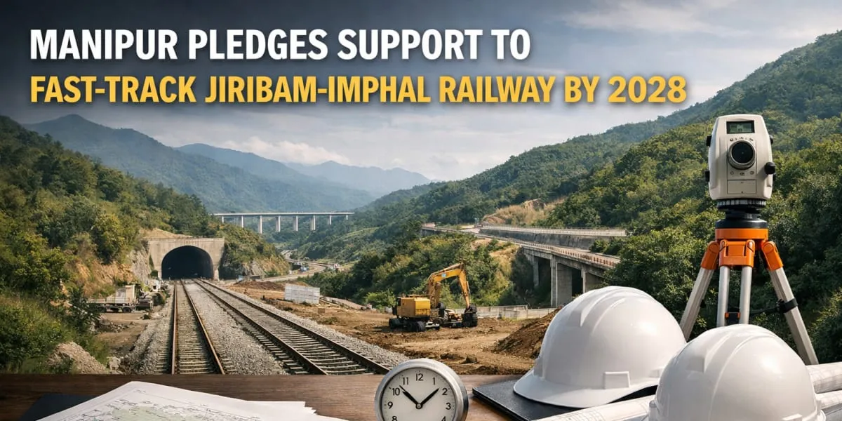 Manipur Pledges Support To Fast-Track Jiribam-Imphal Railway By 2028