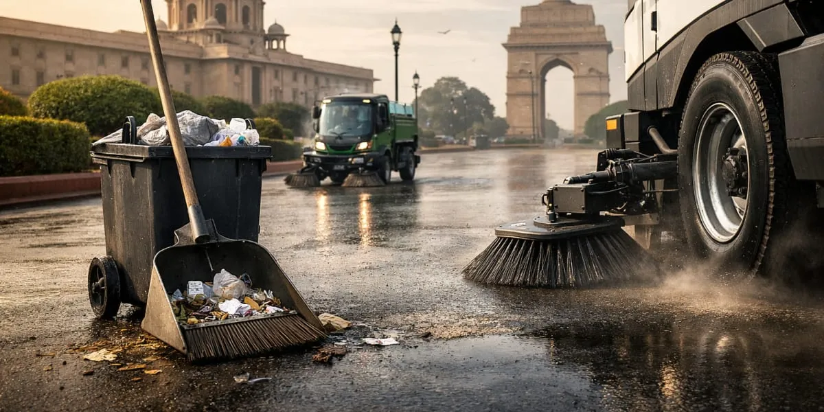 NDMC Rolls Out Intensive Sanitation Drive Across Lutyens Delhi