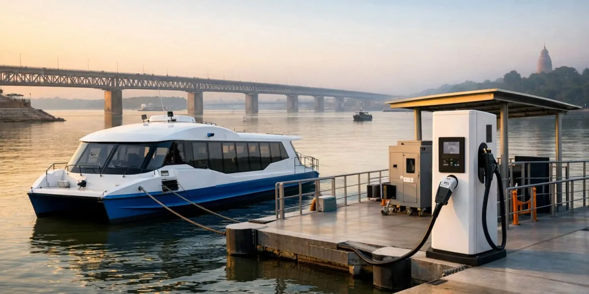 Patna Water Metro Work Begins With Gandhi Ghat Charging Station