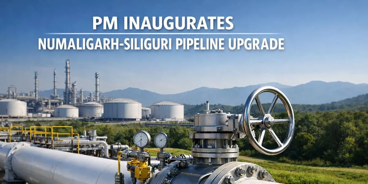 Prime Minister Inaugurates Numaligarh-Siliguri Pipeline Upgrade