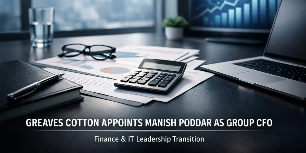 Greaves Cotton Appoints Manish Poddar Group CFO