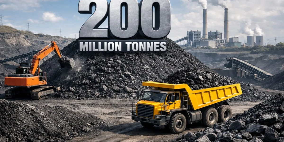 Captive and Commercial Mines Cross 200 mn t Coal Milestone