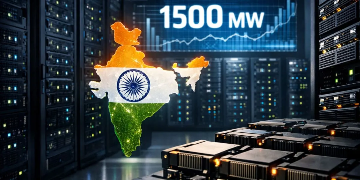 India Data Centre Capacity Expands to 1500 MW