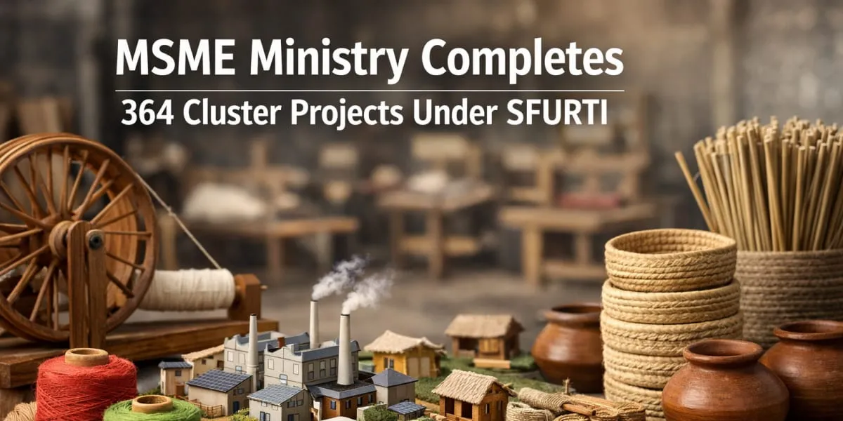 MSME Ministry Completes 364 Cluster Projects Under SFURTI