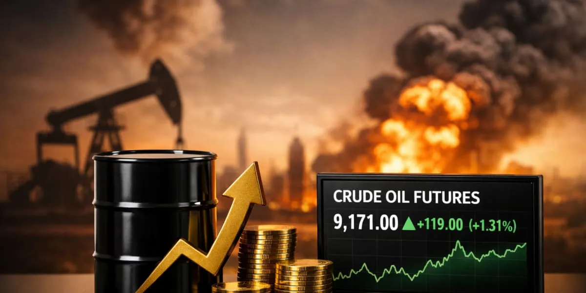 Crude Futures Rise As West Asia Tensions Push Prices Above Rs 9,000