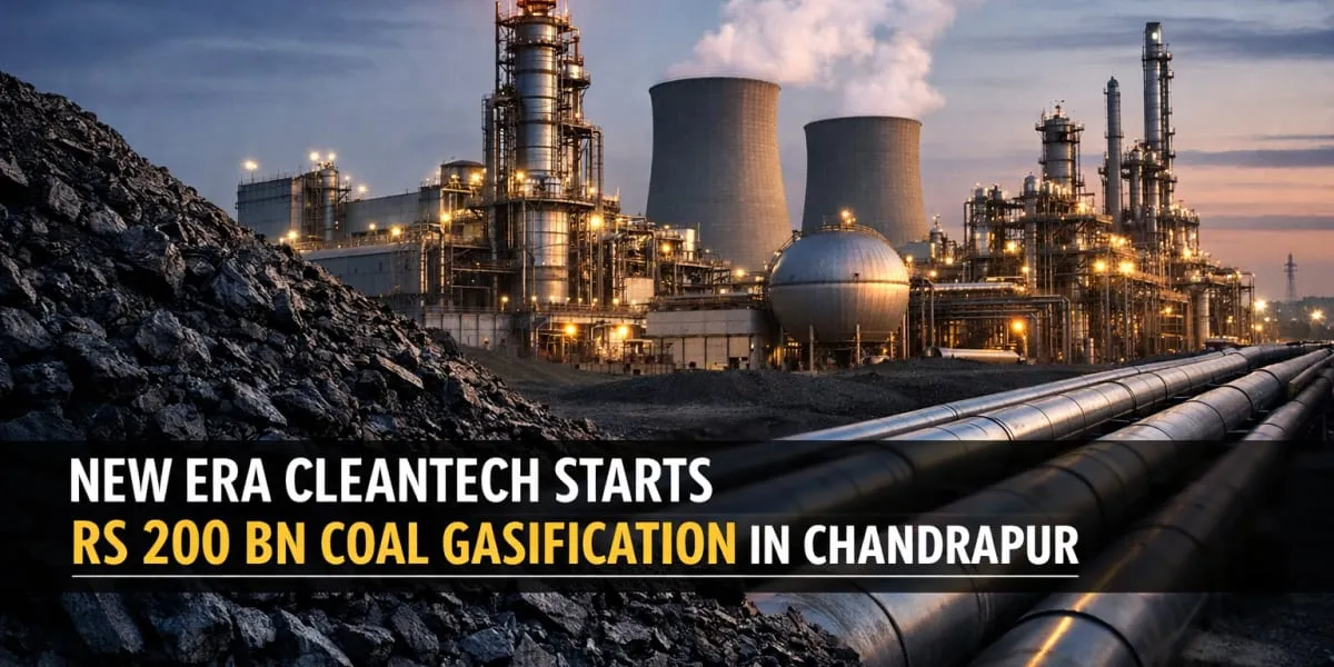 New Era Cleantech Starts Rs 200 bn Coal Gasification in Chandrapur
