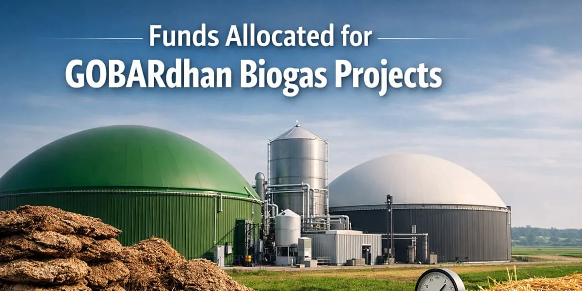Funds Allocated For GOBARdhan Biogas Projects
