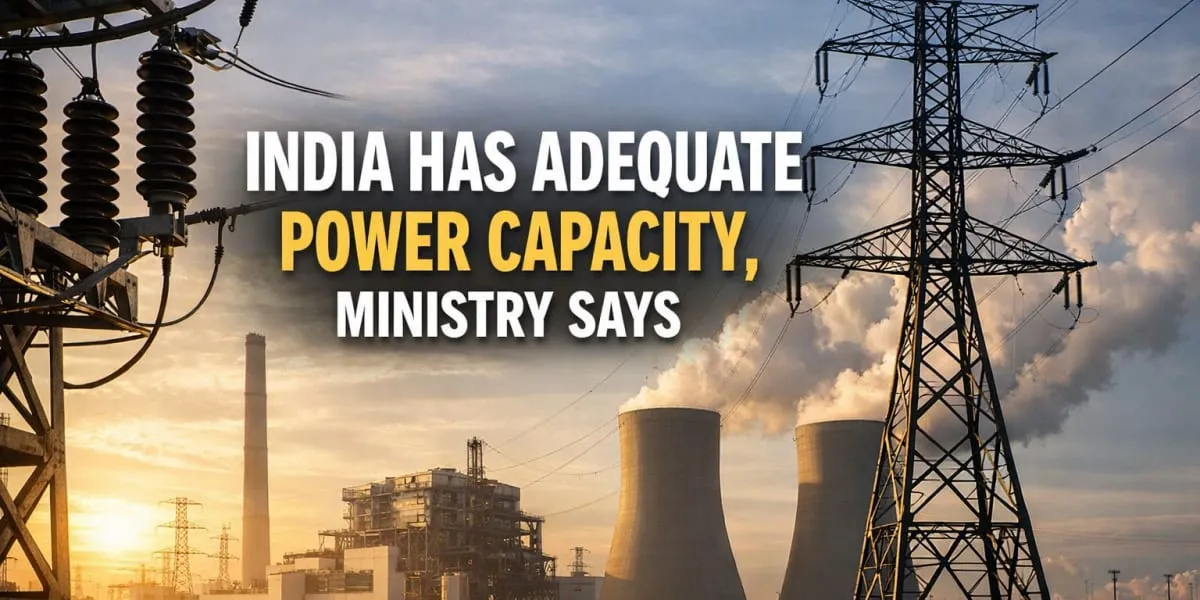 India Has Adequate Power Capacity, Ministry Says